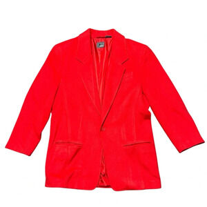 Vintage LIZWEAR Wool Blend Blazer Jacket Women’s Size 10 Red